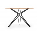 Стол обеденный HALMAR PIXEL 2 дуб золотой/черный 120